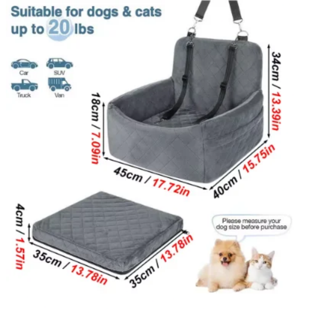 Dog Car Seat – Safe, Secure & Cozy Rides